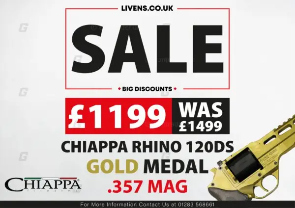 Chiappa .357 Magnum Rhino 120 Ds Gold Medal