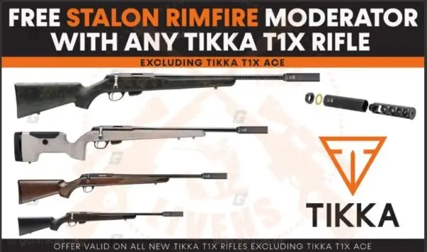 Tikka .22 LR T1x Roughtech Emerald